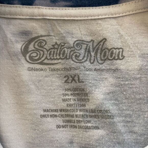 Sailor Moon Tie Die T-Shirt Anime Size 2XL Men’s Tee - Picture 5 of 6